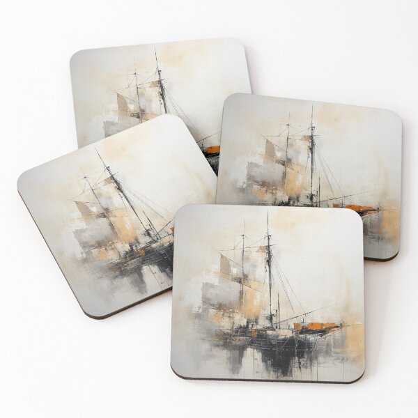 Item preview, Abstract Nautical Art: Timeless Boat Painting designed and sold by pokedez.