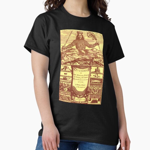 Hobbes Leviathan Yellow Deep Classic T-Shirt