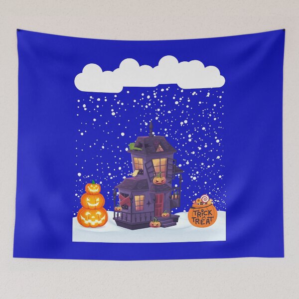 Item preview, Snow on Halloween spooky snow hut snow pumpkin designed and sold by Artstastic.