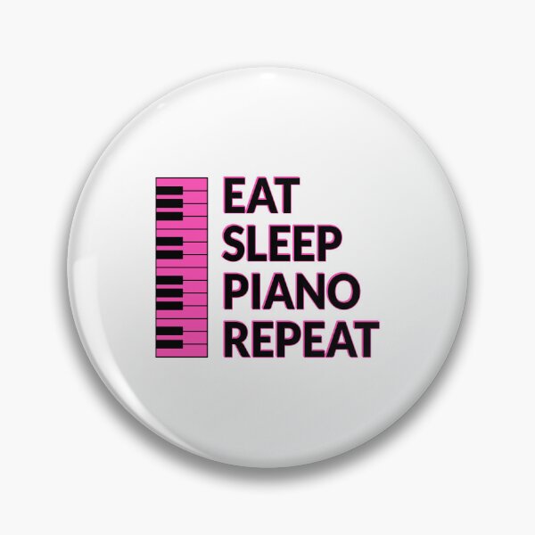Item preview, Eat Sleep Piano Repeat - keyboard  musician - funny pianist humor designed and sold by Inspirationmotivation.