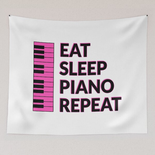 Item preview, Eat Sleep Piano Repeat - keyboard  musician - funny pianist humor designed and sold by Inspirationmotivation.