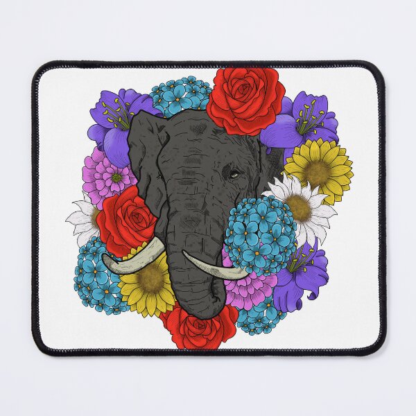 Item preview, Elephant Amongst the Flowers designed and sold by MooseStay143.