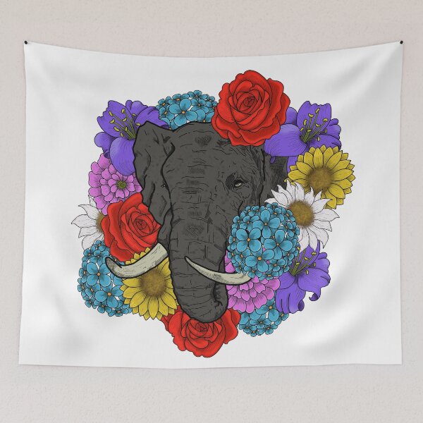 Item preview, Elephant Amongst the Flowers designed and sold by JeremyMoose.