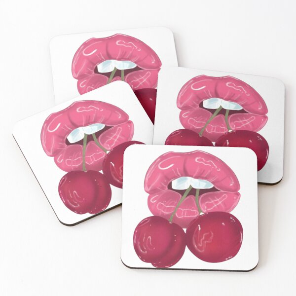 Item preview, Lips - lips and cherry designed and sold by ArtSkyfall.