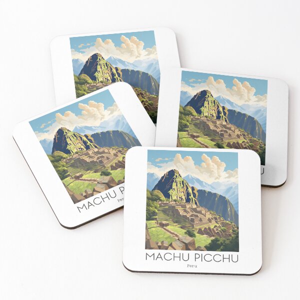 Item preview, A Vintage Travel Illustration of Machu Picchu - Peru  designed and sold by GoodOldVintage.
