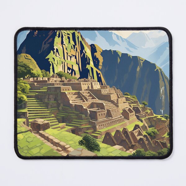 Item preview, A Vintage Travel Illustration of Machu Picchu - Peru  designed and sold by GoodOldVintage.