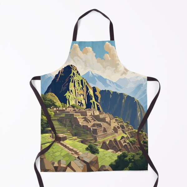 Item preview, A Vintage Travel Illustration of Machu Picchu - Peru  designed and sold by GoodOldVintage.
