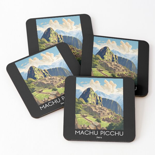 Item preview, A Vintage Travel Illustration of Machu Picchu - Peru  designed and sold by GoodOldVintage.