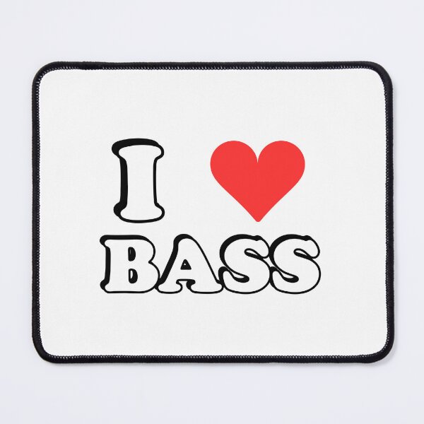 Item preview, I heart bass - bass player - I love bass designed and sold by Inspirationmotivation.