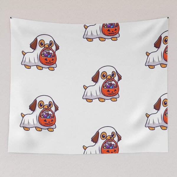 Item preview, Dog dressed as a ghost designed and sold by MasterBlack21.