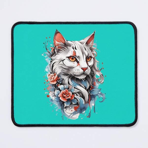 Item preview, Cat Tattoo A Traditional Design in Vector Art   designed and sold by YolondaGorman.
