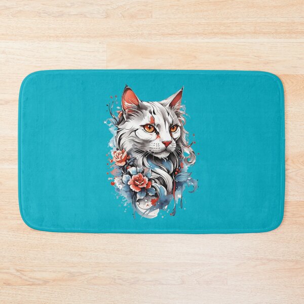 Item preview, Cat Tattoo A Traditional Design in Vector Art   designed and sold by YolondaGorman.