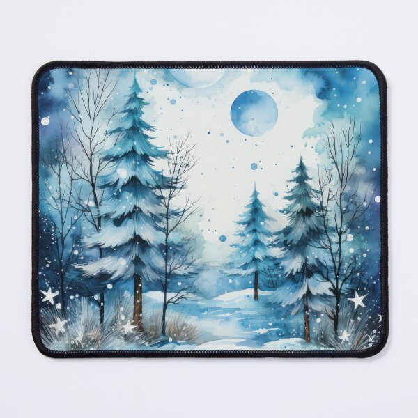 Item preview, Watercolor Winter Scenery designed and sold by HolidayFantasy.