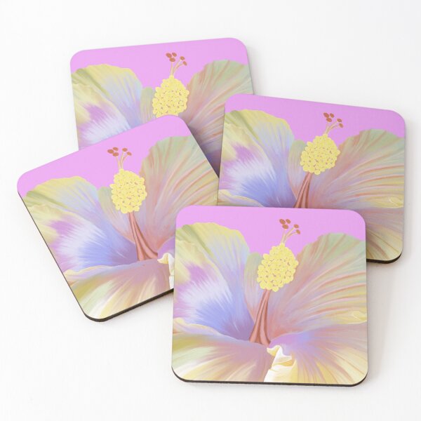 Item preview, Hibiscus Flower pastel colors  designed and sold by WarmDaysDesigns.