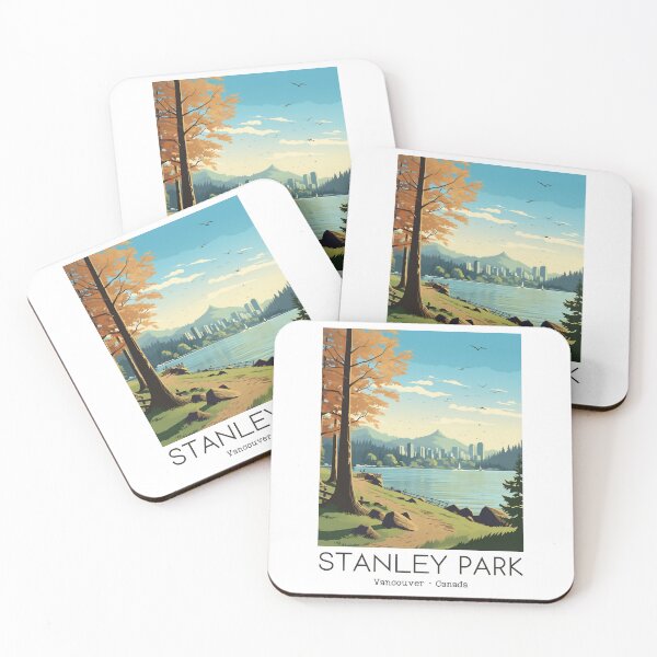 Item preview, A Vintage Travel Illustration of Stanley Park - Vancouver - Canada  designed and sold by GoodOldVintage.