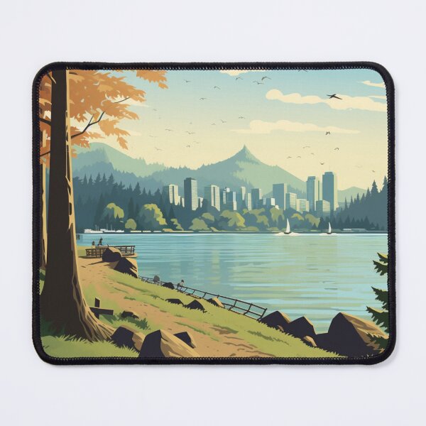 Item preview, A Vintage Travel Illustration of Stanley Park - Vancouver - Canada  designed and sold by GoodOldVintage.