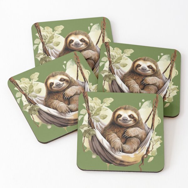 Item preview, Cute Sloth in a Hammock designed and sold by Elisabeth Lucas.
