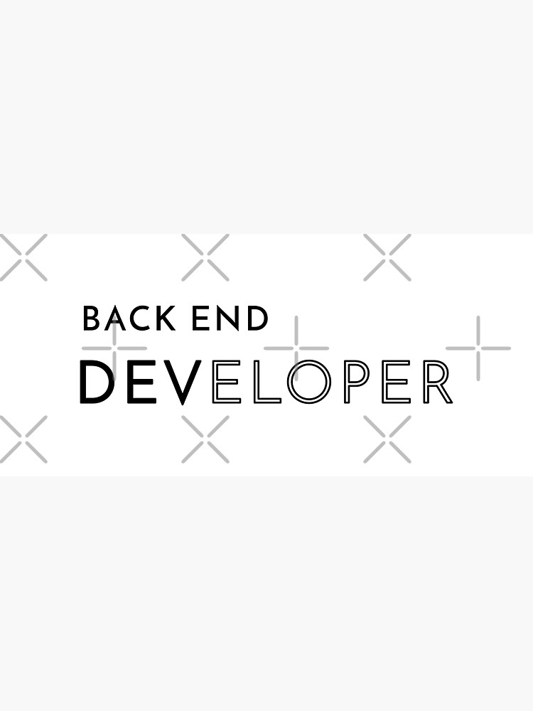 Thumbnail 3 of 3, Sticker, Back End Developer (Inverted) designed and sold by developer-gifts.