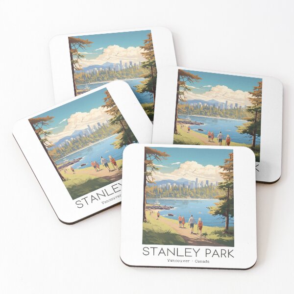 Item preview, A Vintage Travel Illustration of Stanley Park - Vancouver - Canada  designed and sold by GoodOldVintage.