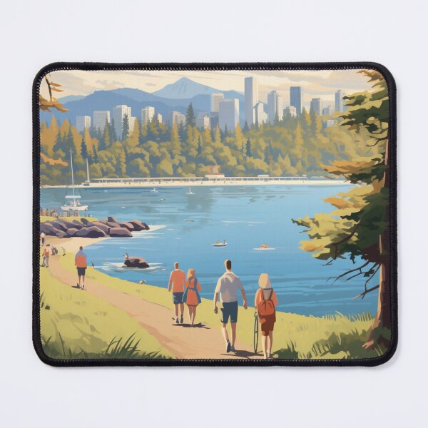 Item preview, A Vintage Travel Illustration of Stanley Park - Vancouver - Canada  designed and sold by GoodOldVintage.