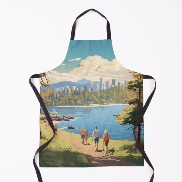 Item preview, A Vintage Travel Illustration of Stanley Park - Vancouver - Canada designed and sold by GoodOldVintage.