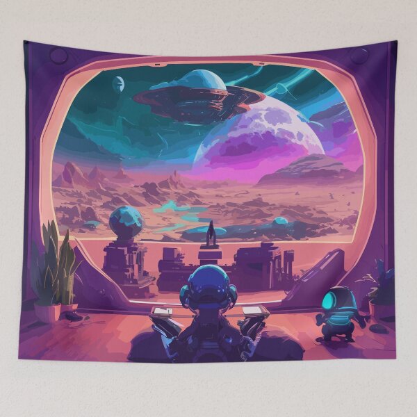 Item preview, Aliens watching TV designed and sold by Lion-ZG21.
