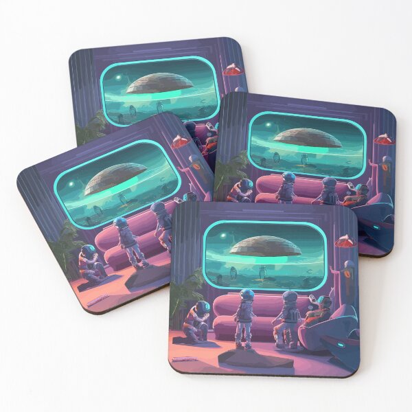 Item preview, Aliens watching TV designed and sold by Lion-ZG21.