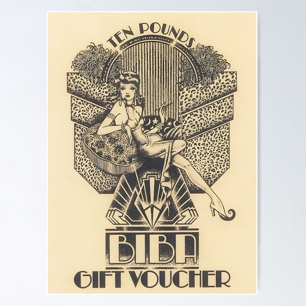 BIBA vintage poster ビバ ポスター Biba Posters for Sale | Redbubble
