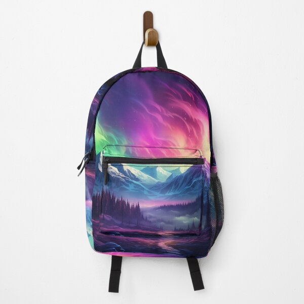 Item preview, Northern Light Aurora Borealis Scenery Mountains Rivers Trees designed and sold by NLTees.