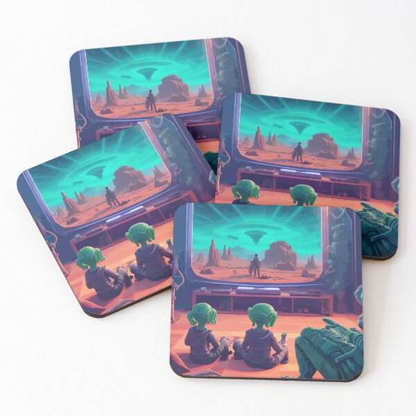 Item preview, Aliens watching TV designed and sold by Lion-ZG21.