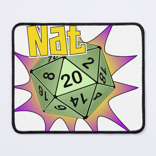 Item preview, D20 Nat 20 roll designed and sold by PurpleCowStudio.