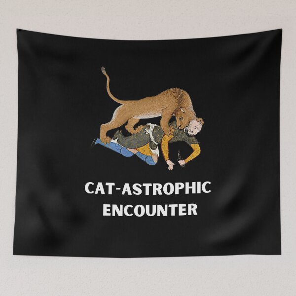 Item preview, CAT-ASTROPHIC ENCOUNTER - Persian (iran) design designed and sold by Persian Pride Official.