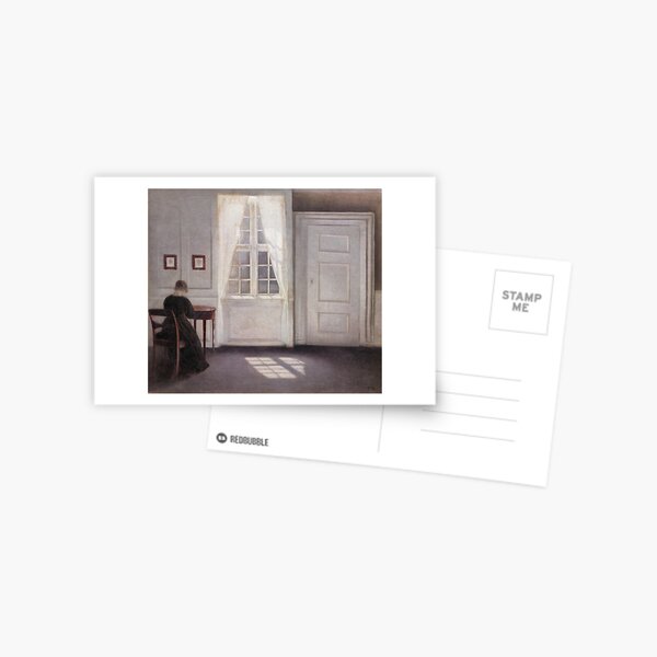 A Room in the Artist's Home by Vilhelm Hammershoi Postcard