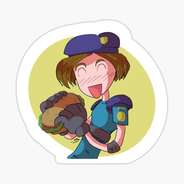 Jill Valentine Sandwich Sticker