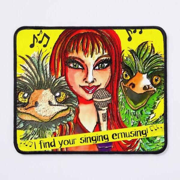 Item preview, I Find Your Singing Emusing Band with Girl and Emus designed and sold by gleefulme.