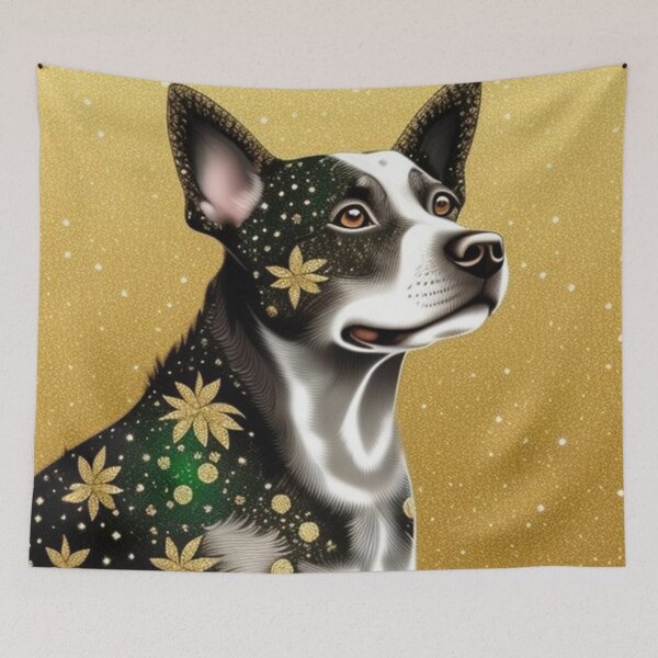Item preview, Dog portrait and glitter sparkle  designed and sold by Roxburylane.