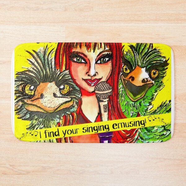 Item preview, I Find Your Singing Emusing Band with Girl and Emus designed and sold by gleefulme.
