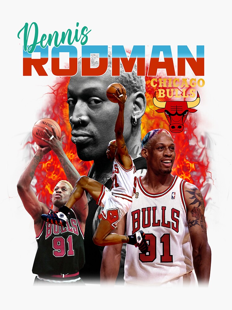 Rodman Basketball The Worm Chicago 91 Legend - Dennis Rodman - Sticker