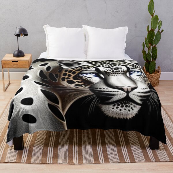 Item preview, Elegant silver jaguar with black spots designed and sold by Roxburylane.