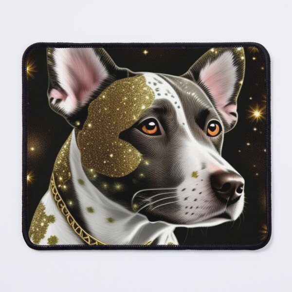 Item preview, Spotted dog in gold chain designed and sold by Roxburylane.