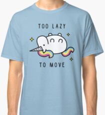 Too Lazy To Move Unicorn T-Shirt Classic T-Shirt