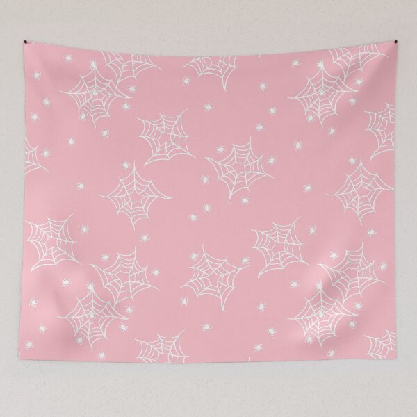 Item preview, pastel halloween spiderweb cobweb pink  designed and sold by Gossip Rag.