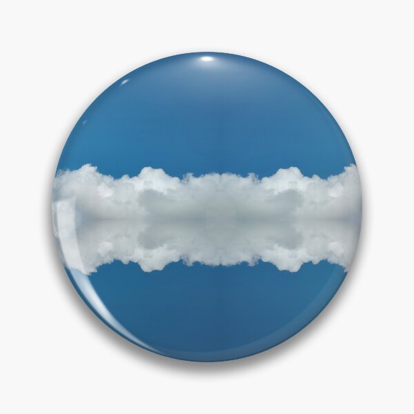 Item preview, White Fluffy Cloud in Blue Sky Horizontal Abstract by Adelaide artist Avril Thomas at Magpie Springs designed and sold by MagpieSprings.