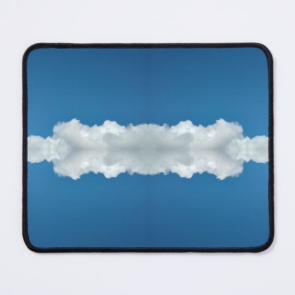Item preview, White Fluffy Cloud in Blue Sky Horizontal Abstract by Adelaide artist Avril Thomas at Magpie Springs designed and sold by MagpieSprings.