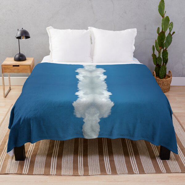 Item preview, White Fluffy Cloud in Blue Sky Vertical Abstract by Adelaide artist Avril Thomas at Magpie Springs designed and sold by MagpieSprings.