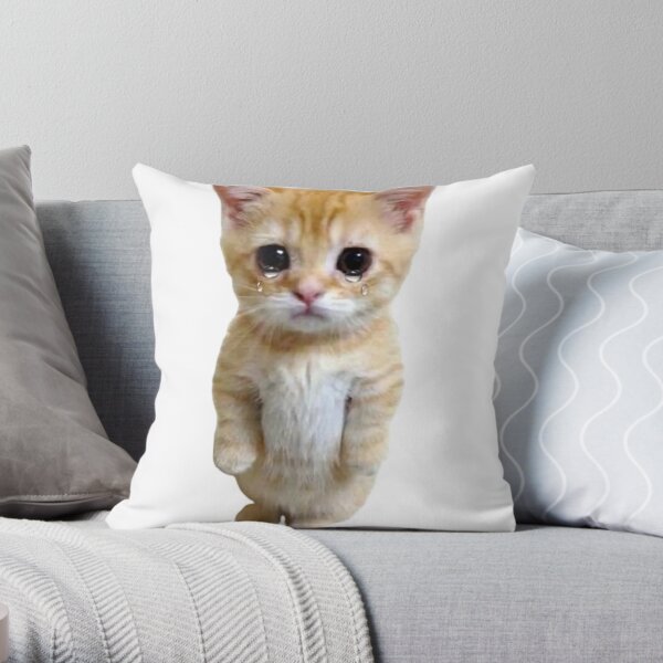 Cat throw hot sale pillow