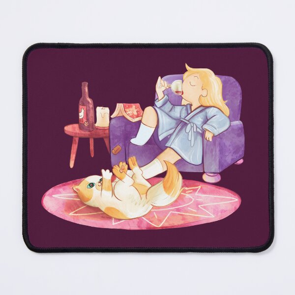 Item preview, Chilling with Cake and wine, Adventure Time fan art designed and sold by Lavinia Knight.