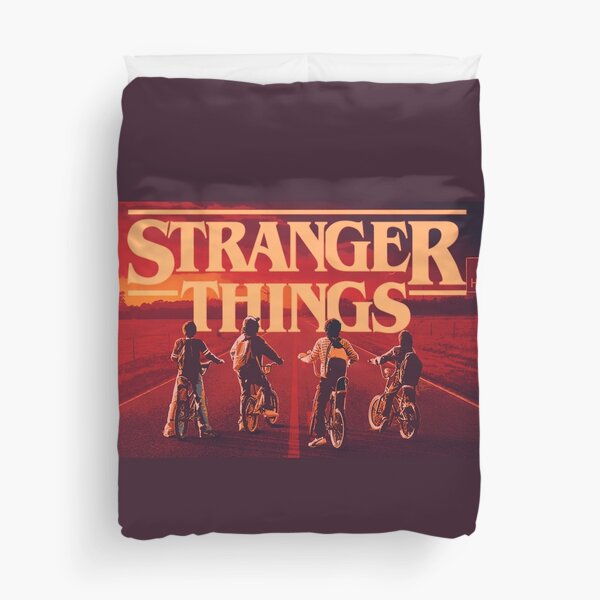 Stranger Things Dustin, Lucas, Will and Mike Duvet Cover