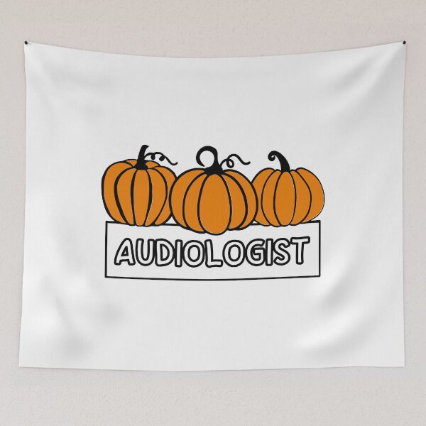 Item preview, Fall Pumpkin Audiologist Logo designed and sold by Hear4theEars.