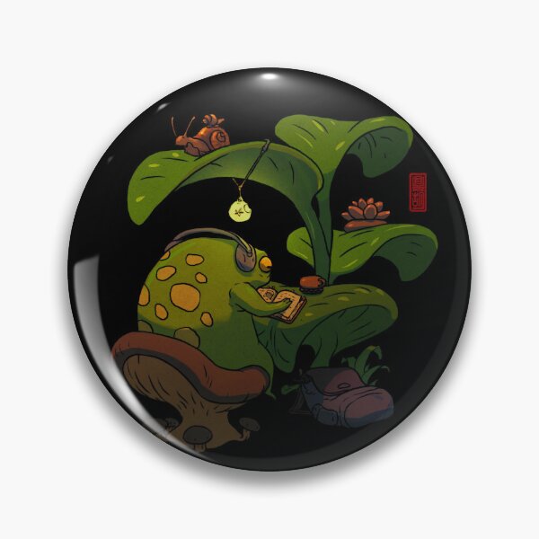 Item preview, lofi studying frog designed and sold by DingHuArt.